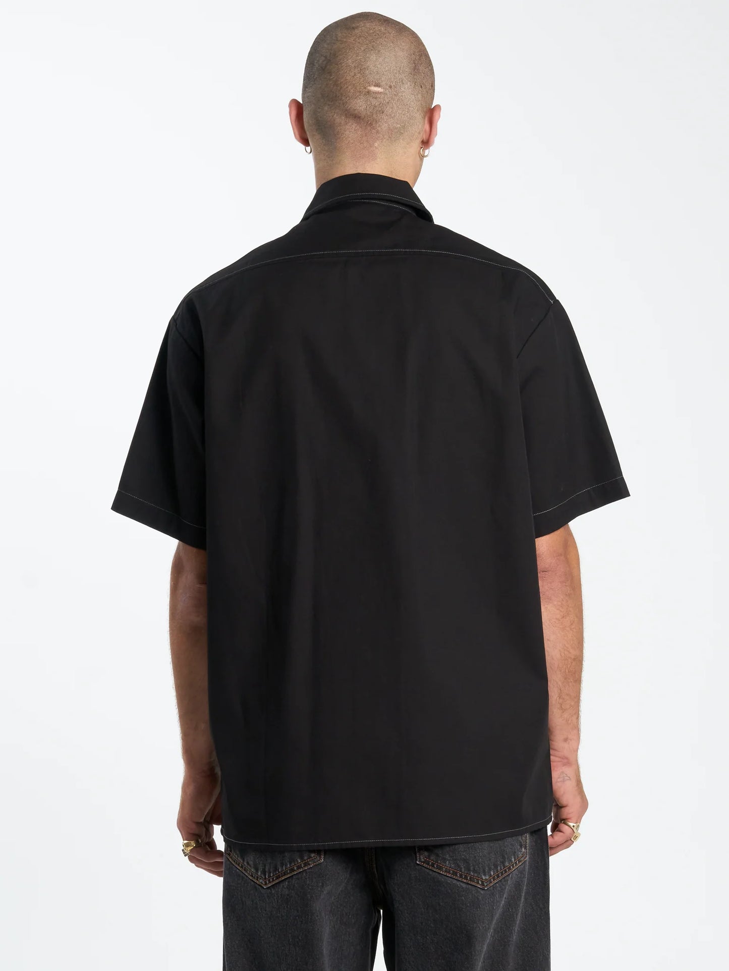 WORSHIP Time For Magic Mens Work Shirt - Black