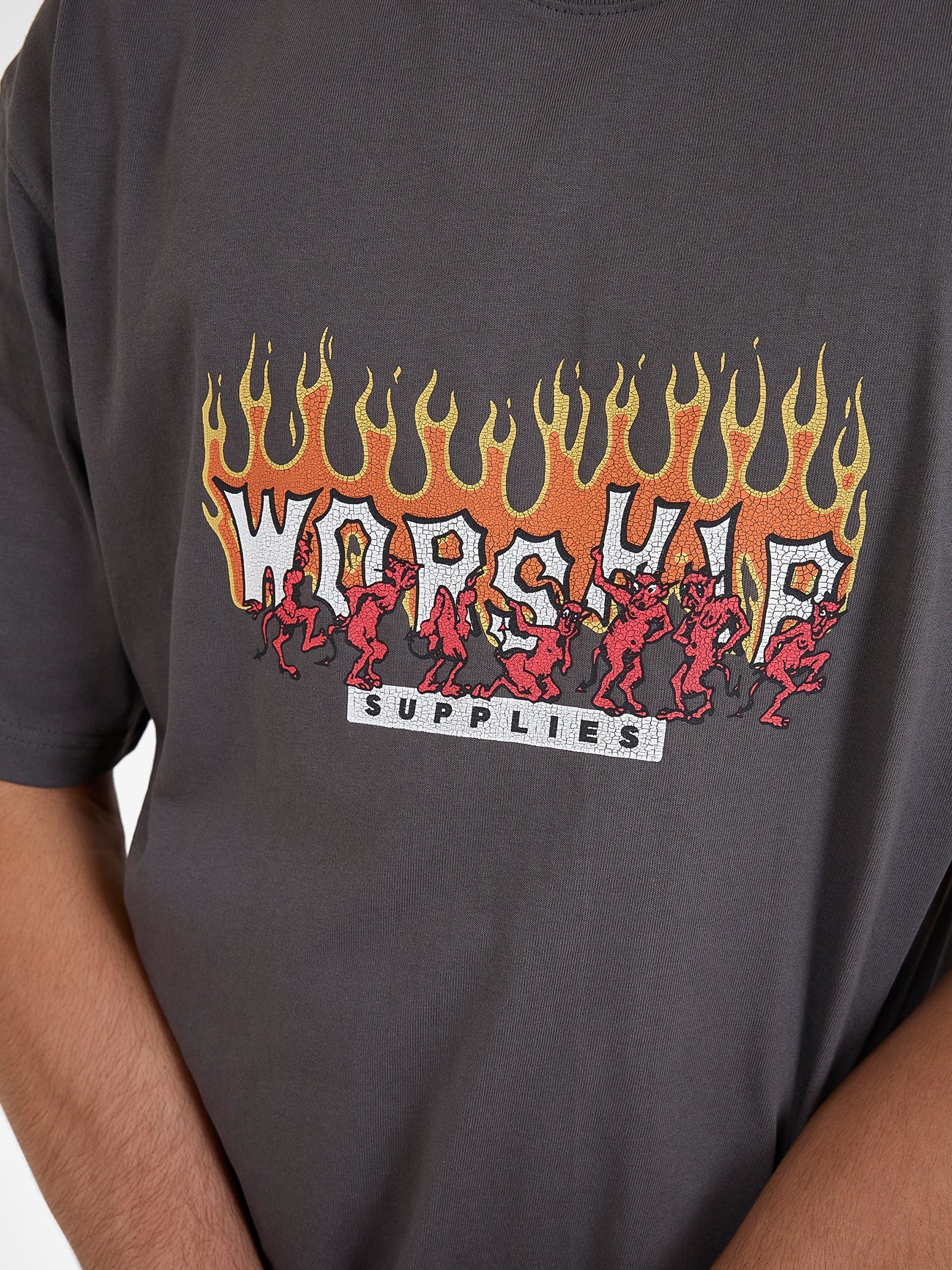 WORSHIP Hot Potato Mens Tee - Worn Black