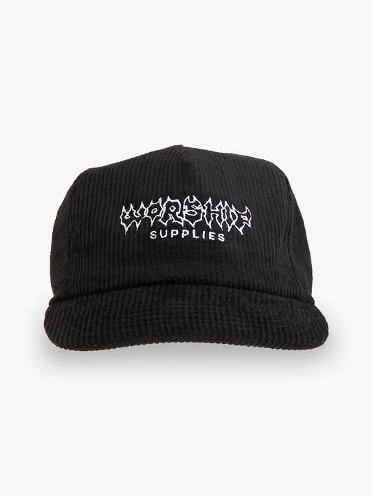 WORSHIP Metallic Taste Snapback Cap - Worn Black