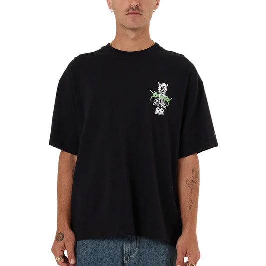 WORSHIP Logorama Oversized Mens Tee - Black