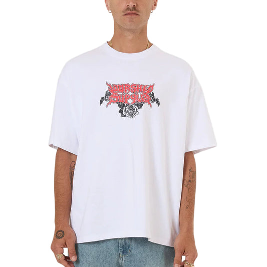 WORSHIP Perch Oversized Mens Tee - White