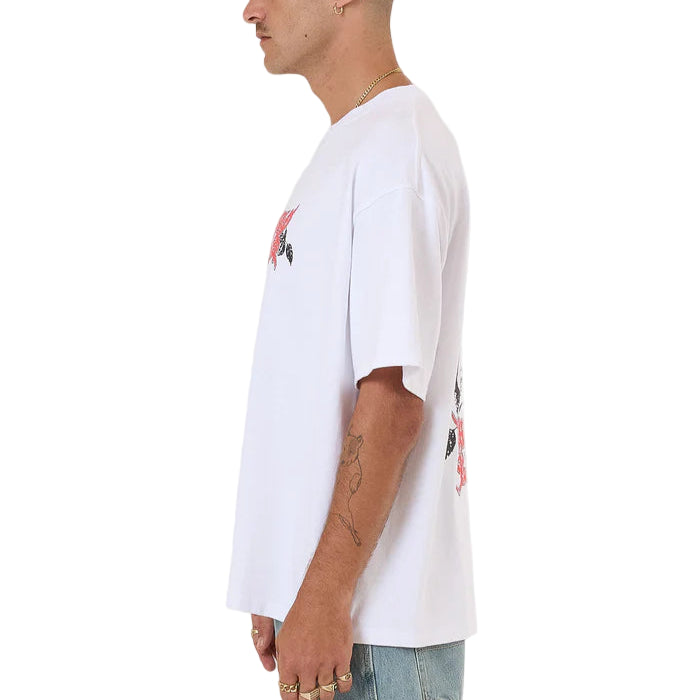 WORSHIP Perch Oversized Mens Tee - White