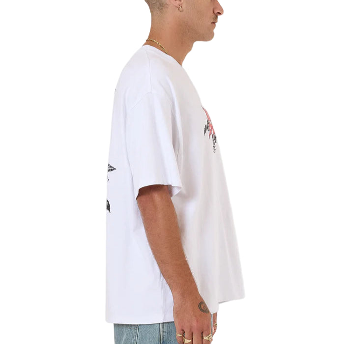 WORSHIP Perch Oversized Mens Tee - White