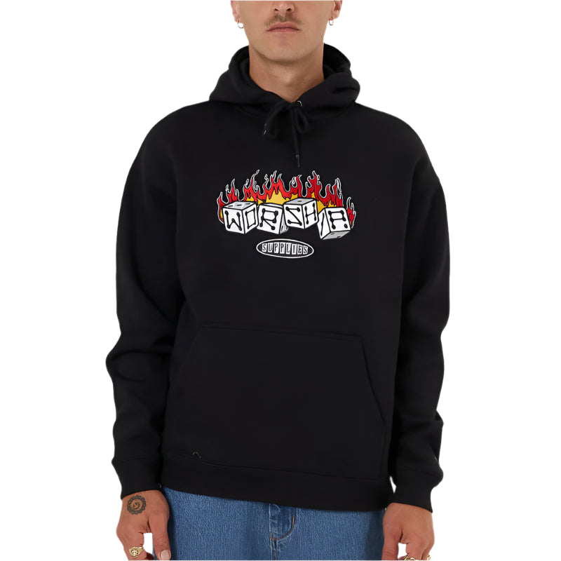 WORSHIP Snake Eyes Mens Hoodie - Black