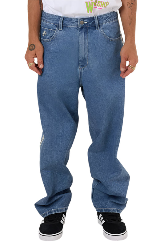WORSHIP Pacer Big Dawg Mens Jean - Sky High Blue