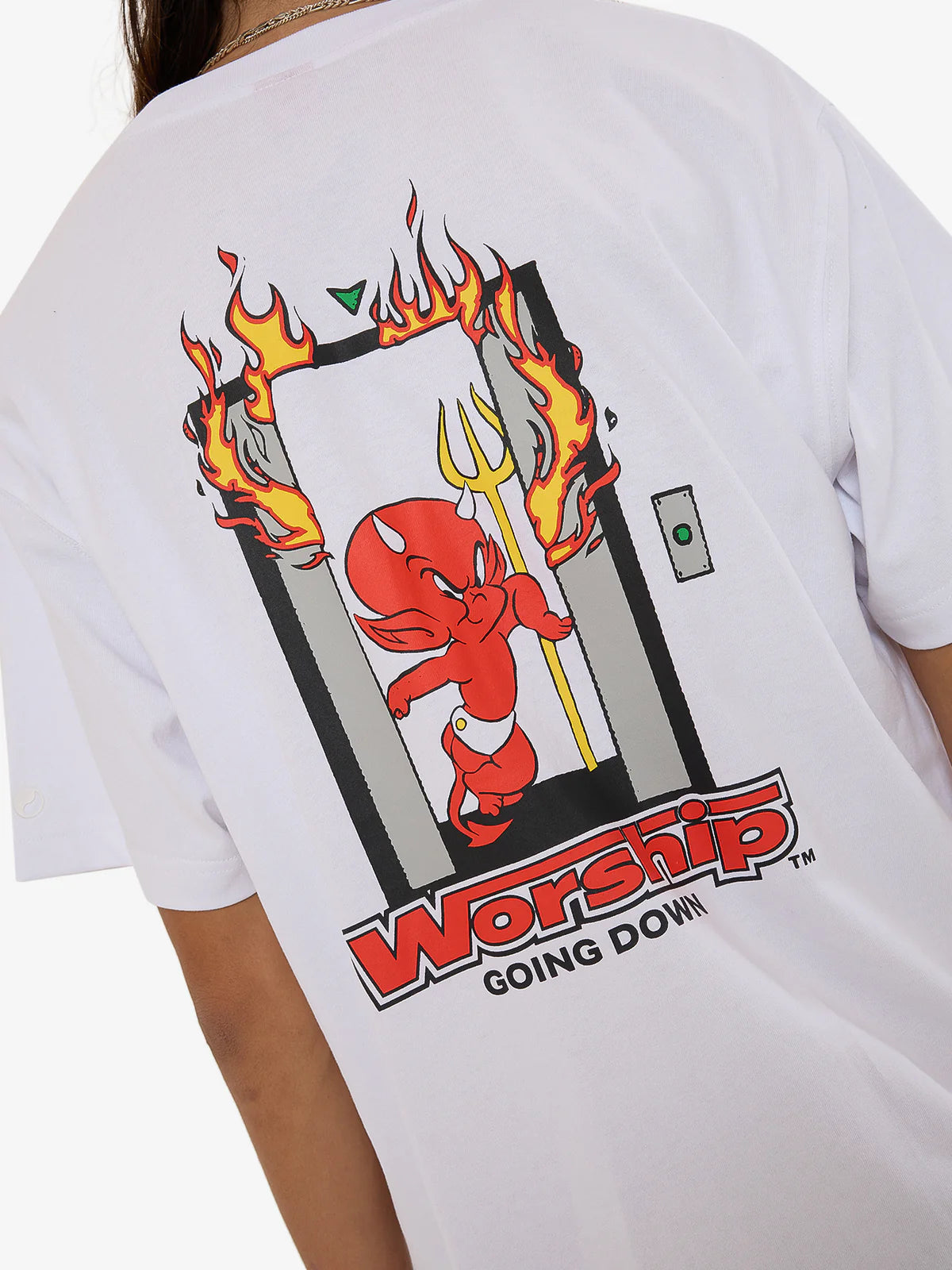 WORSHIP Basement Mens Tee - White