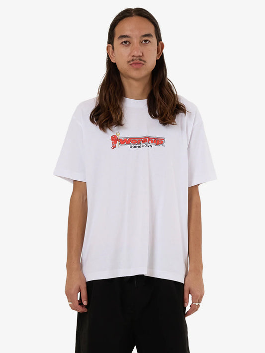 WORSHIP Basement Mens Tee - White