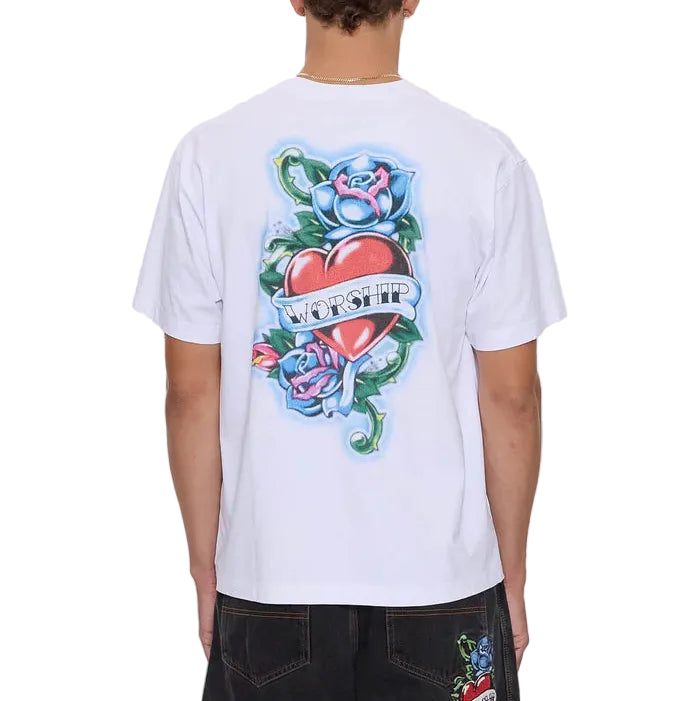 WORSHIP No Ragrets Mens Tee - White