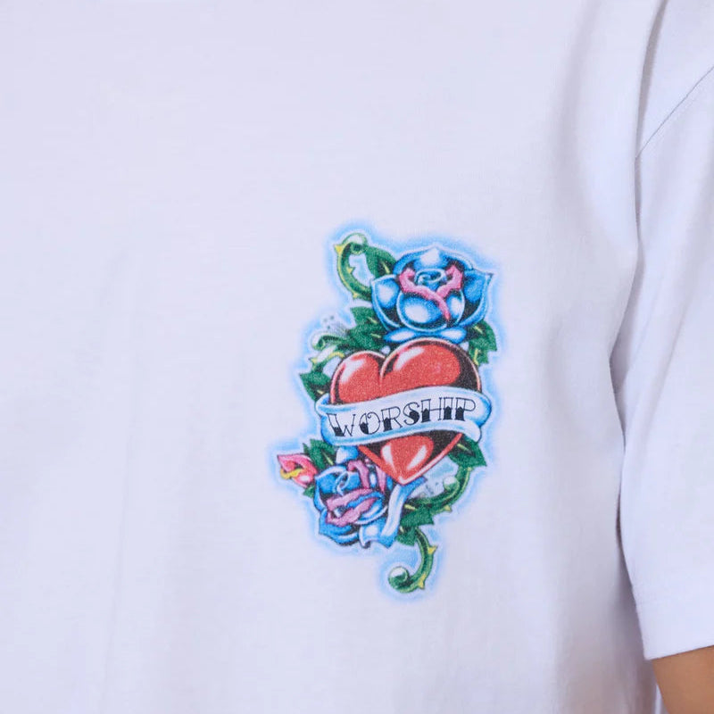 WORSHIP No Ragrets Mens Tee - White