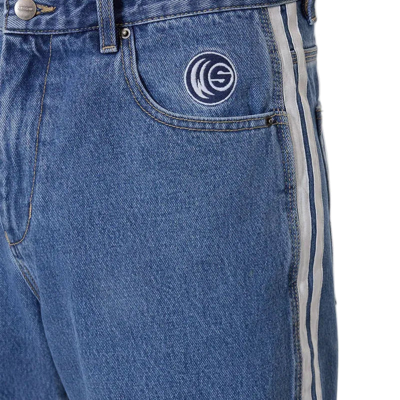 WORSHIP Blender Big Dawg Mens Jean Short - Sky High Blue