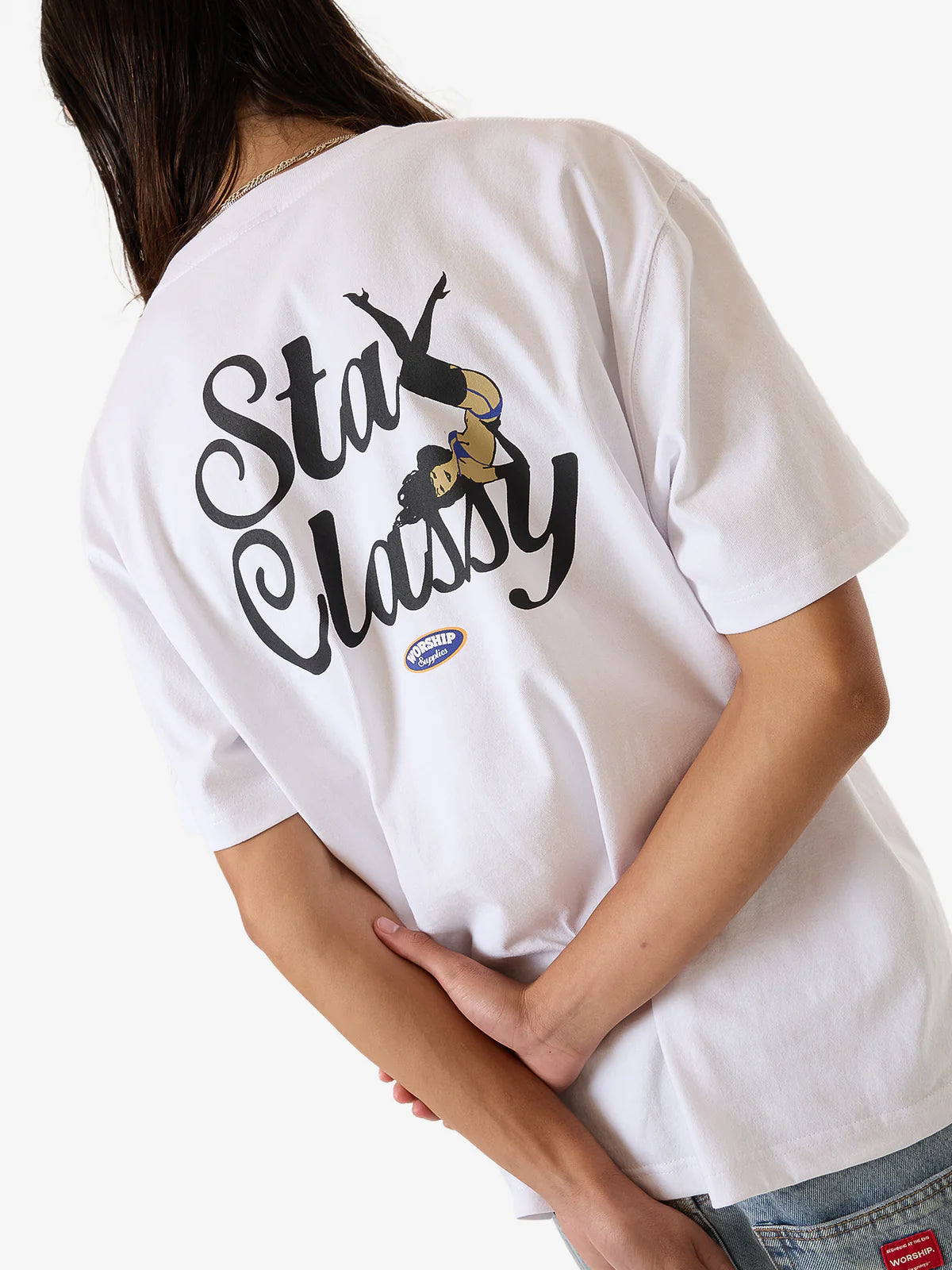 WORSHIP All Class Mens Tee - White