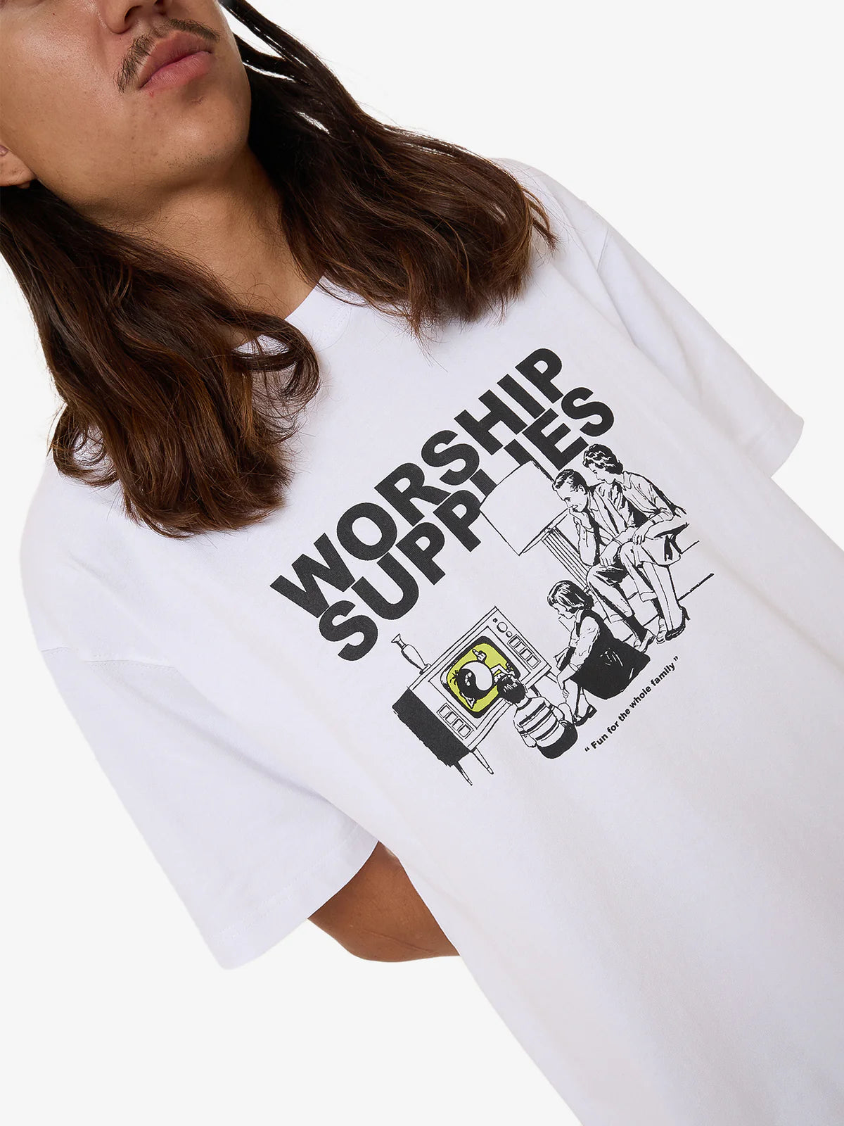 WORSHIP Sedated Mens Tee - White