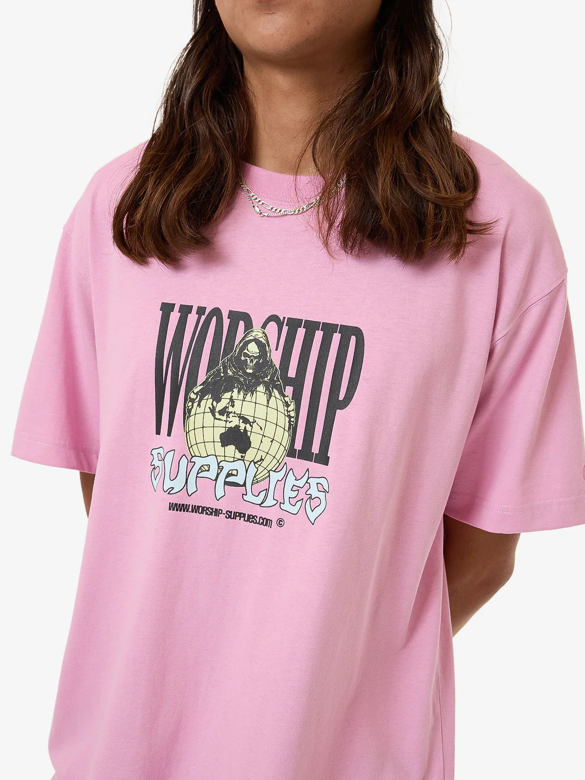 WORSHIP Domination Mens Tee - Lilac Chiffon