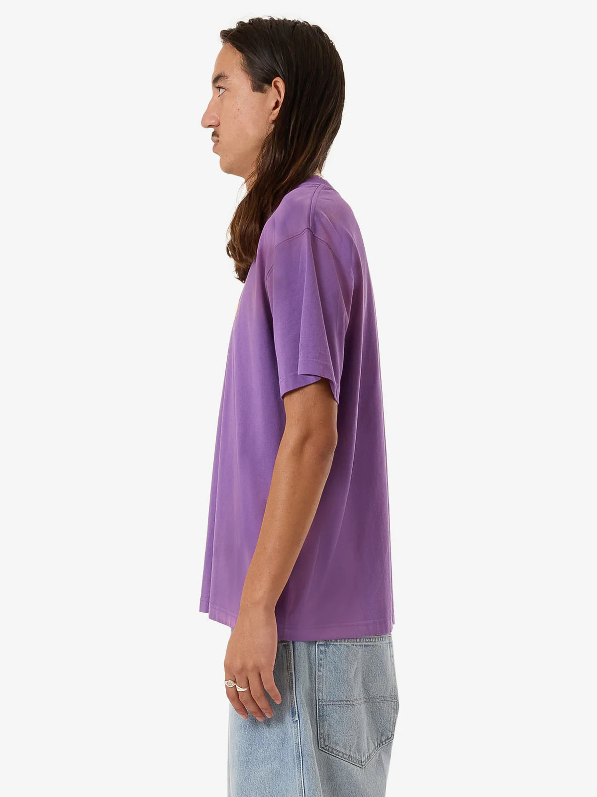 WORSHIP Floater Vintage Mens Tee - Prism Violet Fade