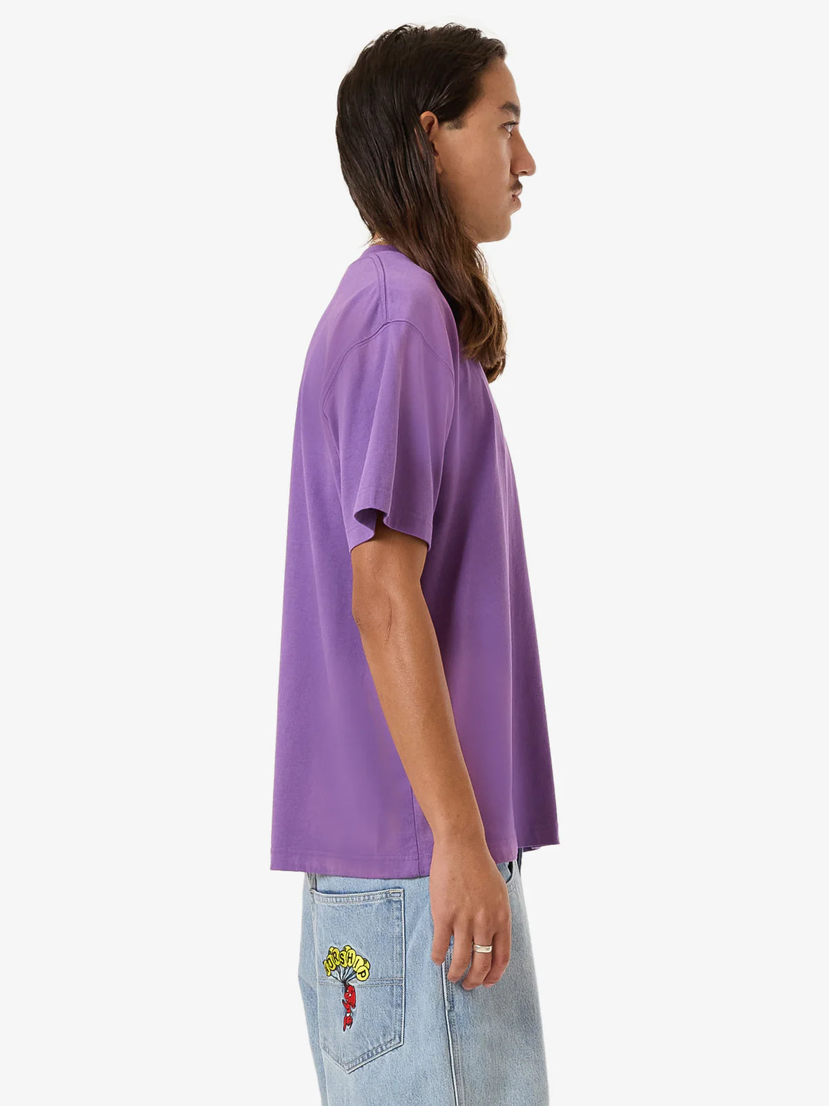 WORSHIP Floater Vintage Mens Tee - Prism Violet Fade