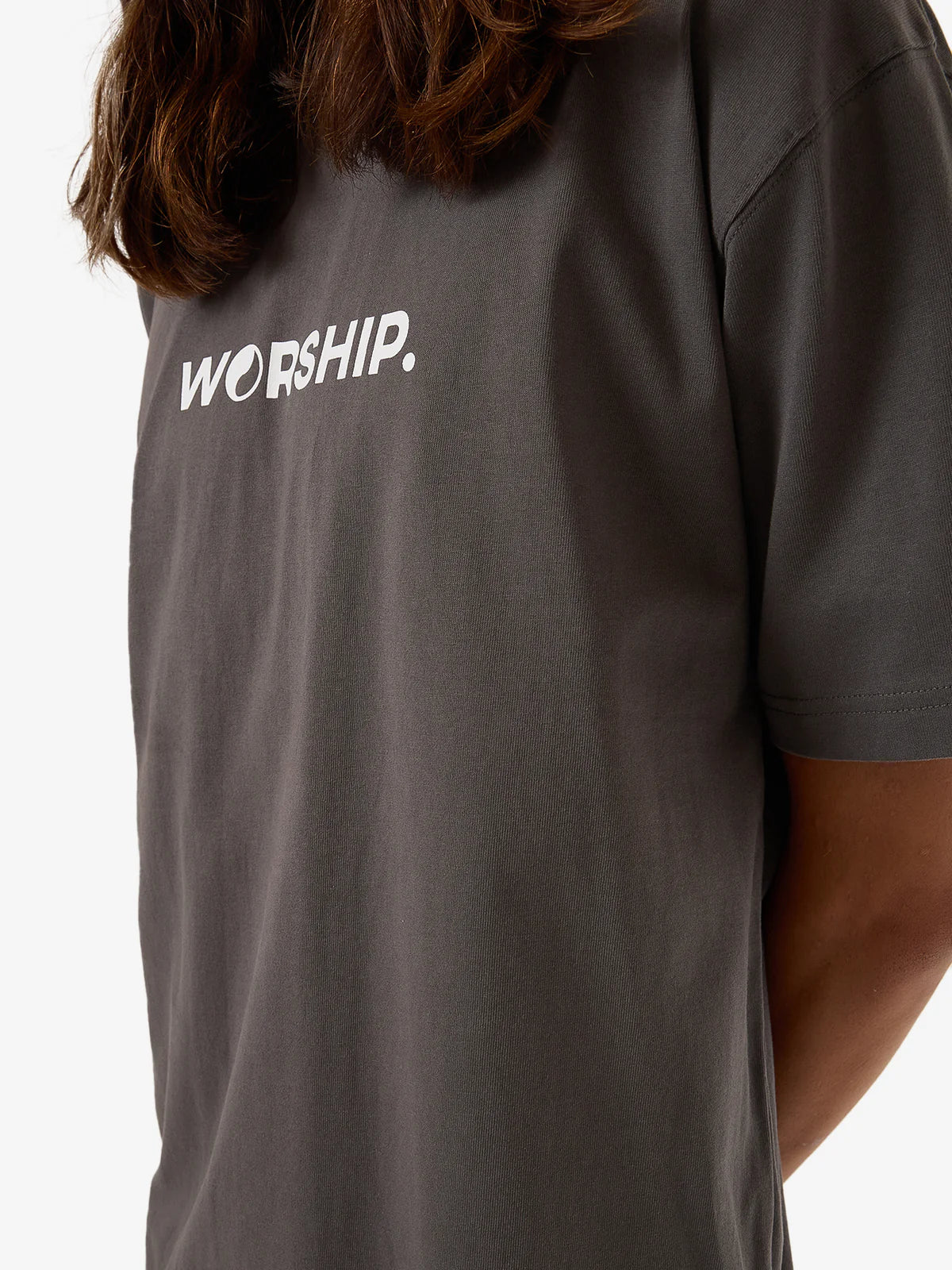 WORSHIP Core Logo Mens Tee - Worn Black