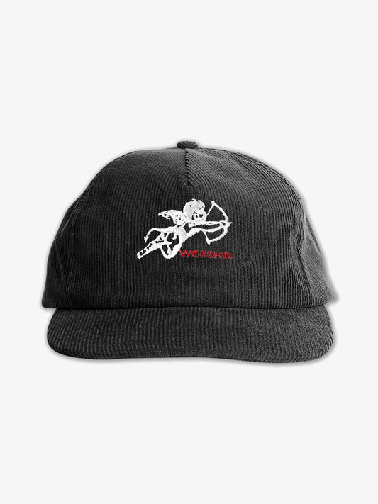 WORSHIP Cherub Cord Strapback Cap - Black