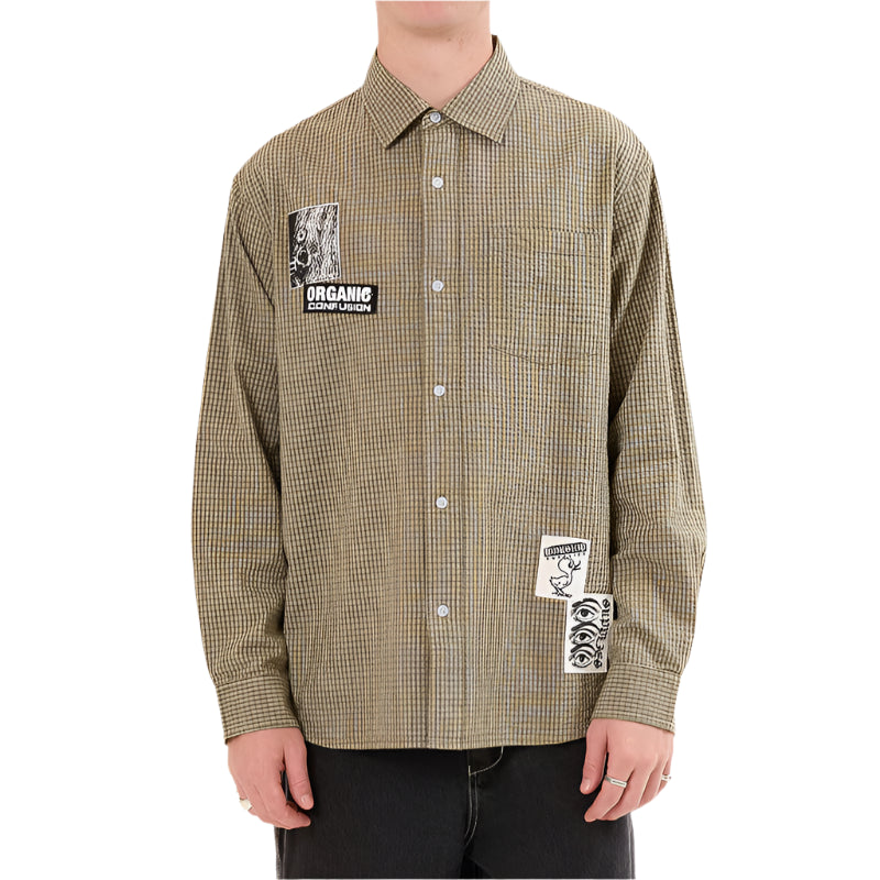 WORSHIP Total Confusion Mens L/S Shirt - Green