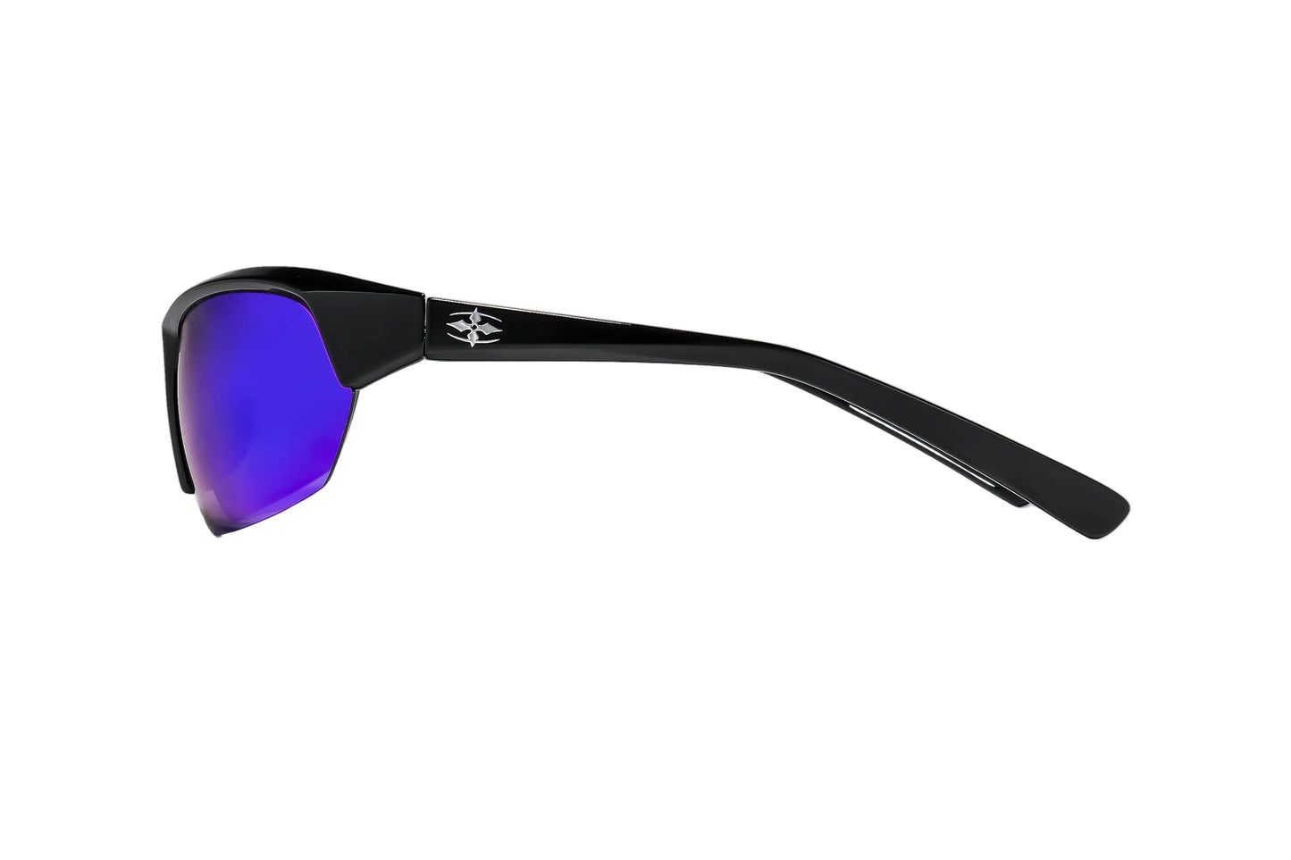 RITUAL VISION Break & Enter Polarised Sunglasses - Polished Black/Blue Reflective