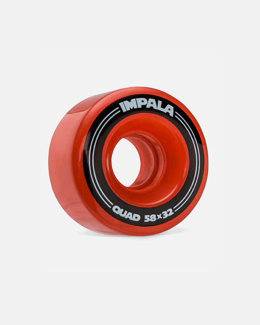 IMPALA SKATE 82A Bruiser 58mm Quad Skate Wheels - Red