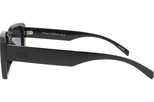 SIN Rocker Polarised Sunglasses - Black/Smoke