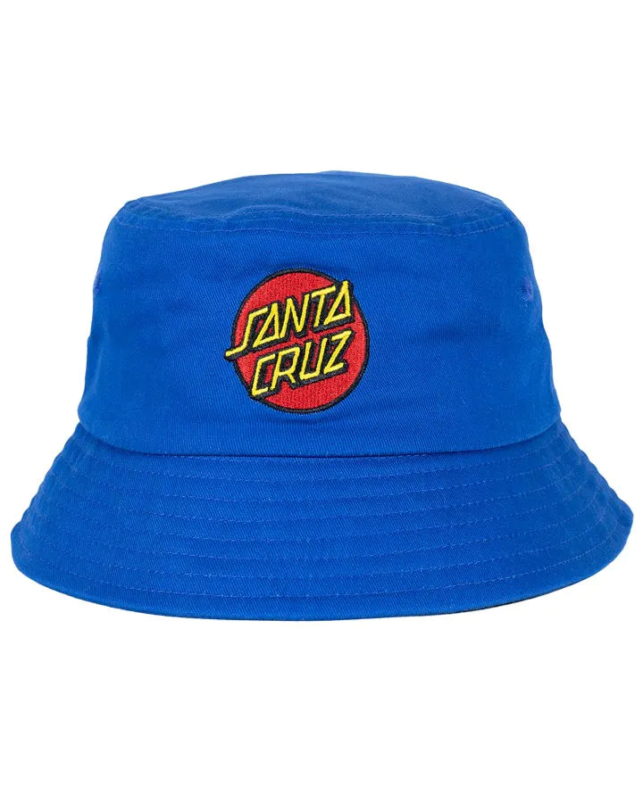 SANTA CRUZ Classic Dot Youth Bucket Hat - Blue