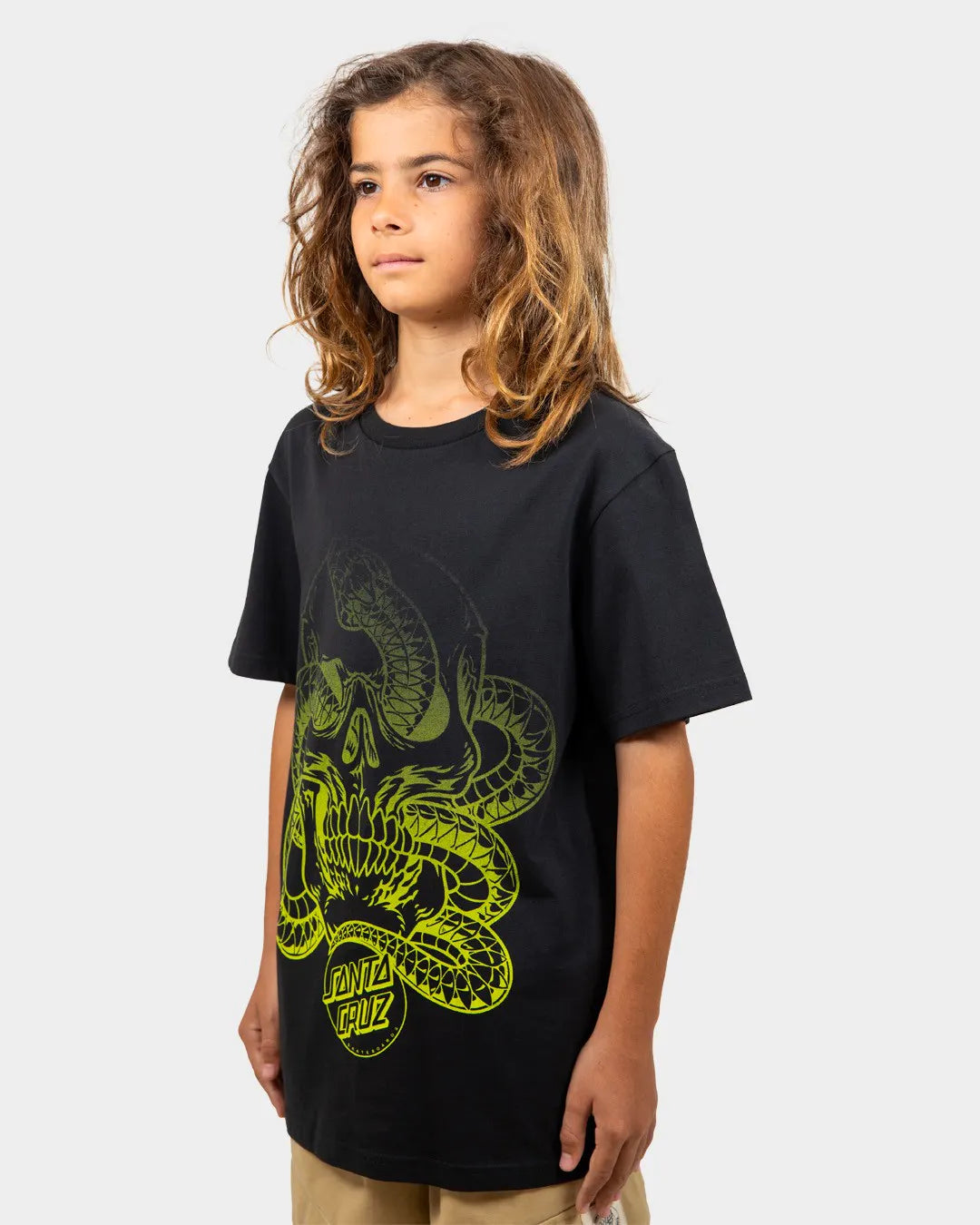 SANTA CRUZ Serpent Skull Fade Youth Tee - Black