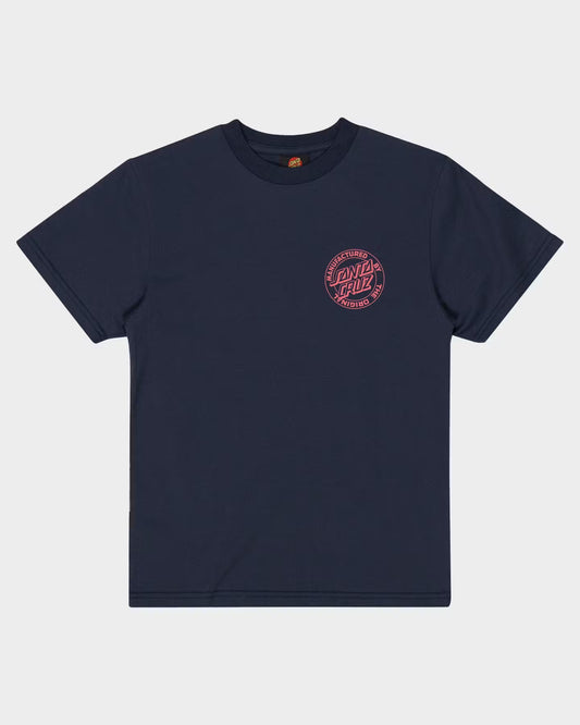 SANTA CRUZ MFG Dot Fade Youth Tee - Navy