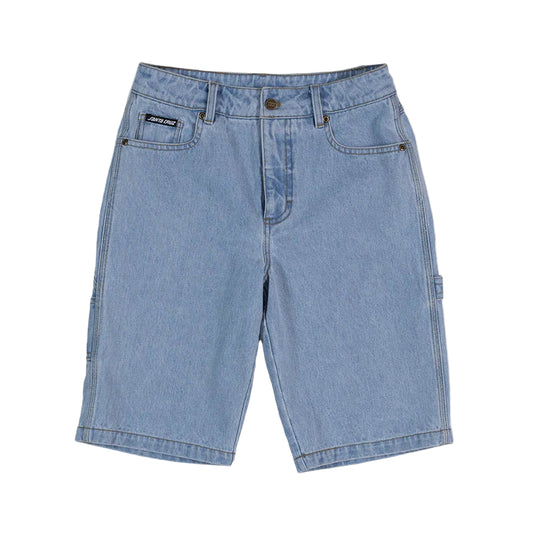 SANTA CRUZ Classic Dot Youth Carpenter Short - Light Washed Indigo