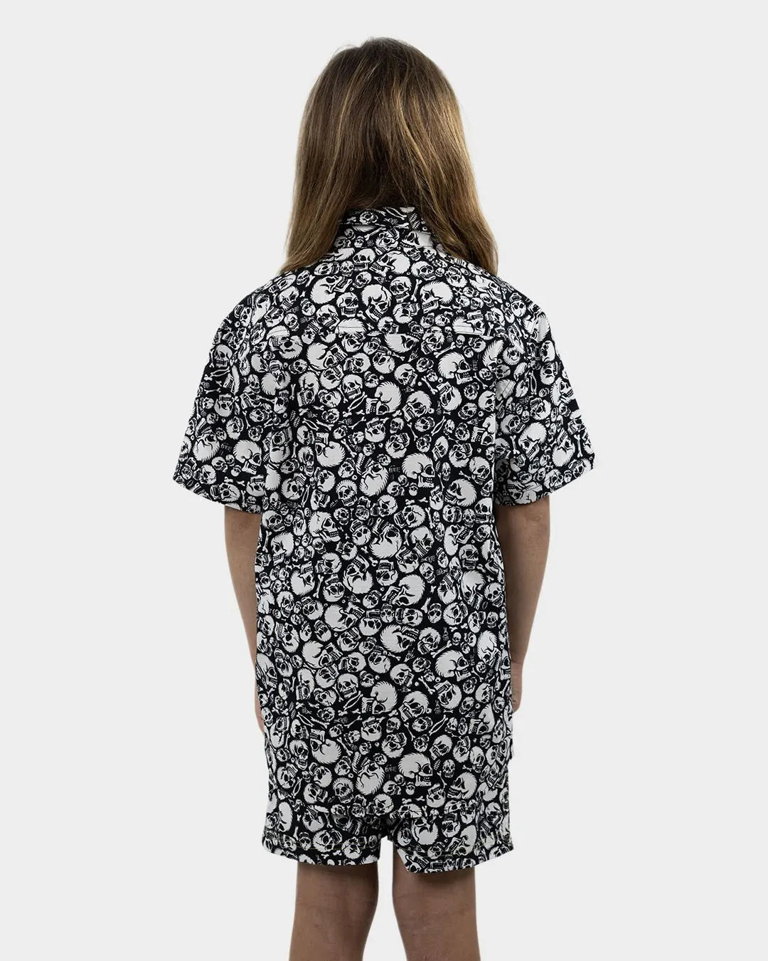 SANTA CRUZ Ossuary All Over Youth S/S Shirt - Black