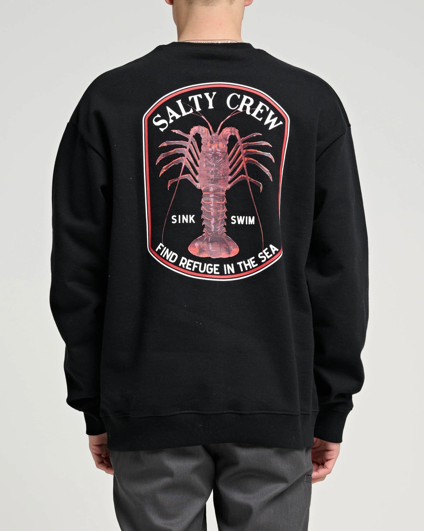 SALTY CREW Spiny Mens Crew - Pigment Black