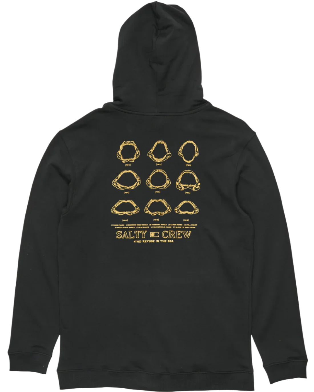 SALTY CREW Jawbone MW Mens Hoodie - Black