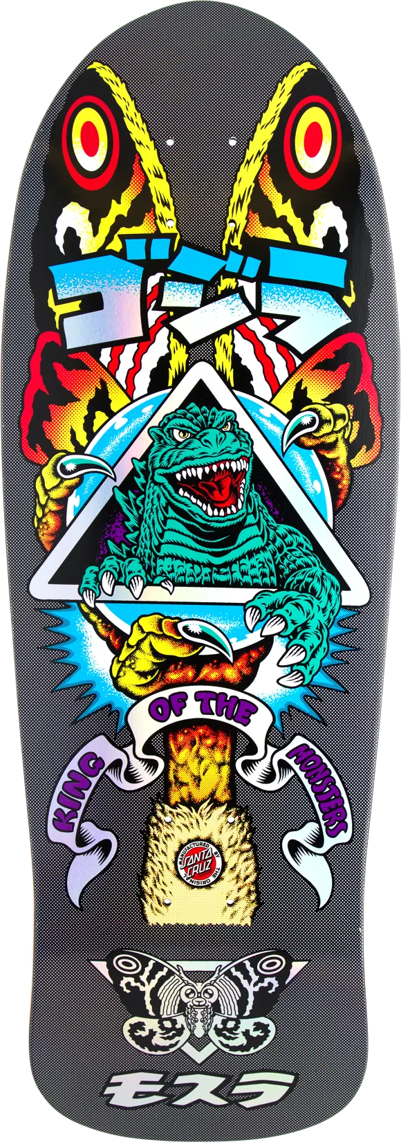 SANTA CRUZ x GODZILLA Mothra Natas 10.538 X 30.14 Cruiser Deck - Black