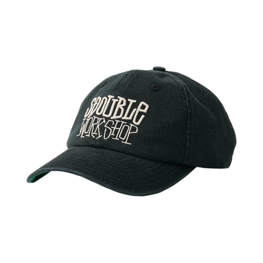 SDOUBLE Workshop 6 Panel Low Pro Strapback Cap - Black