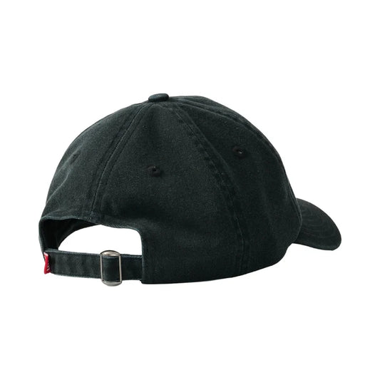 SDOUBLE Workshop 6 Panel Low Pro Strapback Cap - Black