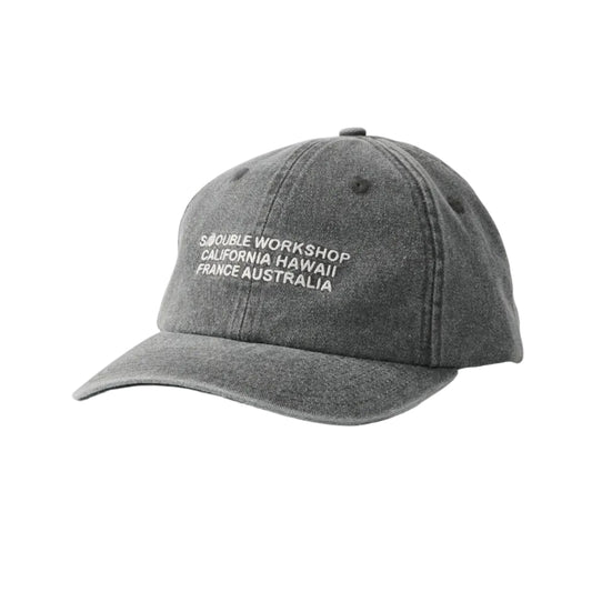 SDOUBLE Country 6 Panel Low Pro Strapback Cap - Black