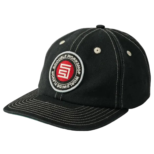 SDOUBLE Flavor Dot 6 Panel Strapback Ball Cap - Black