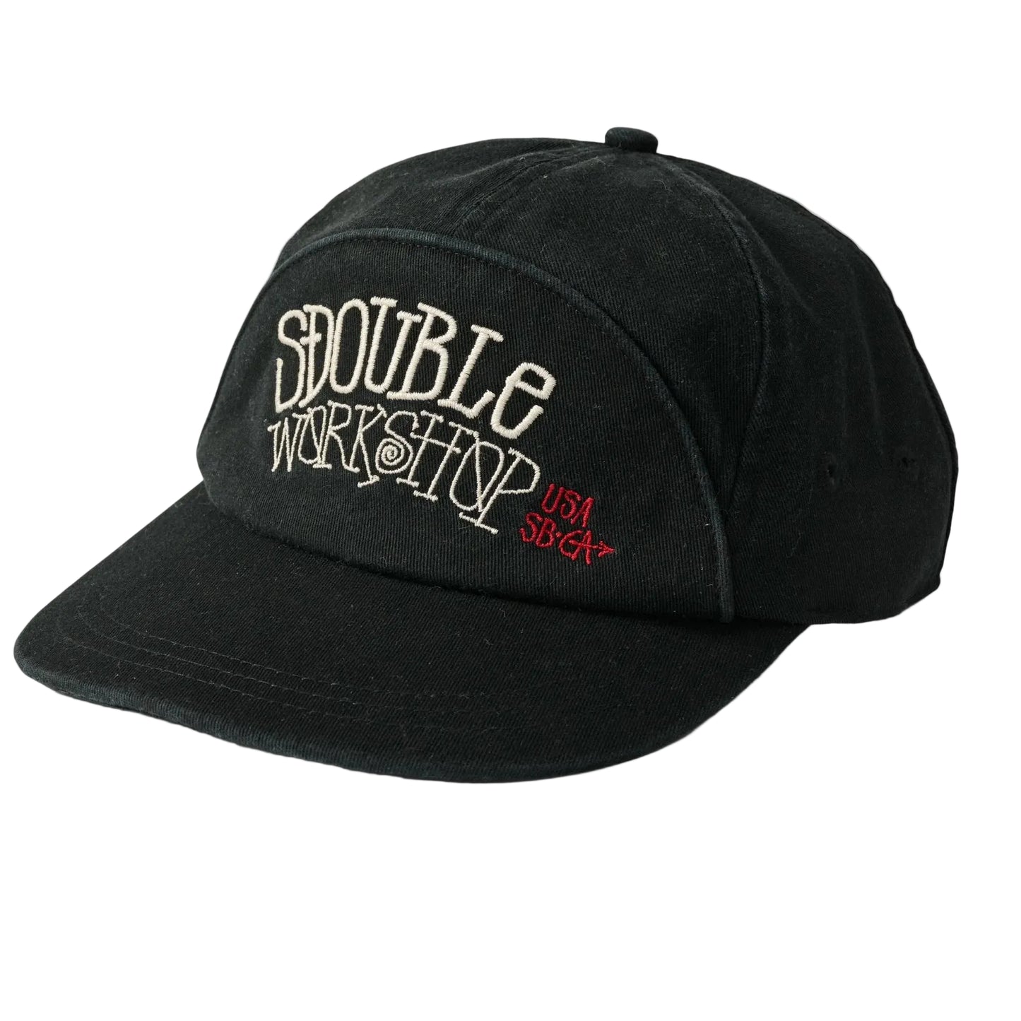 SDOUBLE Banner Worker Twill Snapback Cap - Black