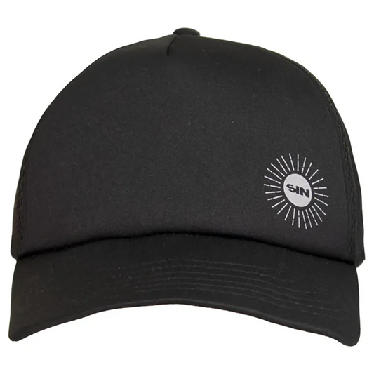 SIN Sin Sun Snapback Trucker Cap - Black