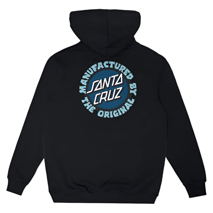 SANTA CRUZ Speed MFG Dot Puffy Mens Hoodie - Off Black