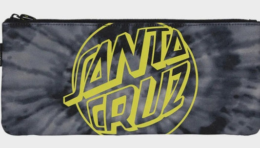 SANTA CRUZ Fish Eye Dot Tie Dye Pencil Case - Black