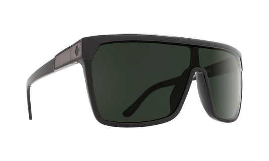 SPY Flynn Sunglasses - Black/Matte Black/Happy Grey Green - VENUE.