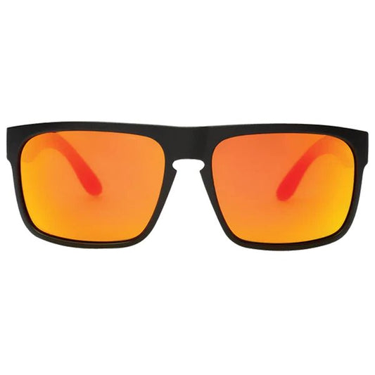 SIN Peccant Polarised Sunglasses - Rubber Black/Red Flash - VENUE.