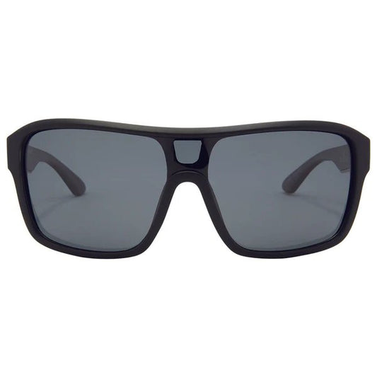 SIN Jackpot Polarised Sunglasses - Black/Smoke - VENUE.