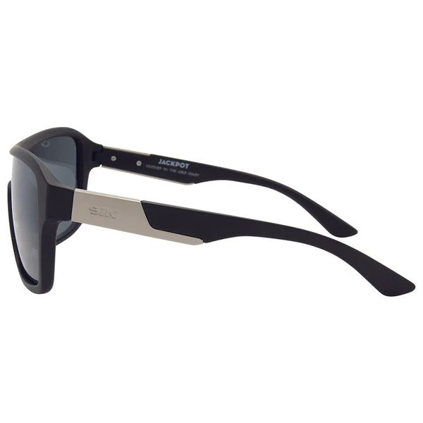 SIN Jackpot Polarised Sunglasses - Black/Smoke - VENUE.