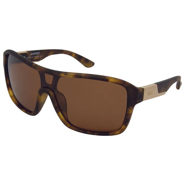 SIN Jackpot Polarised Sunglasses - Tort/Brown - VENUE.