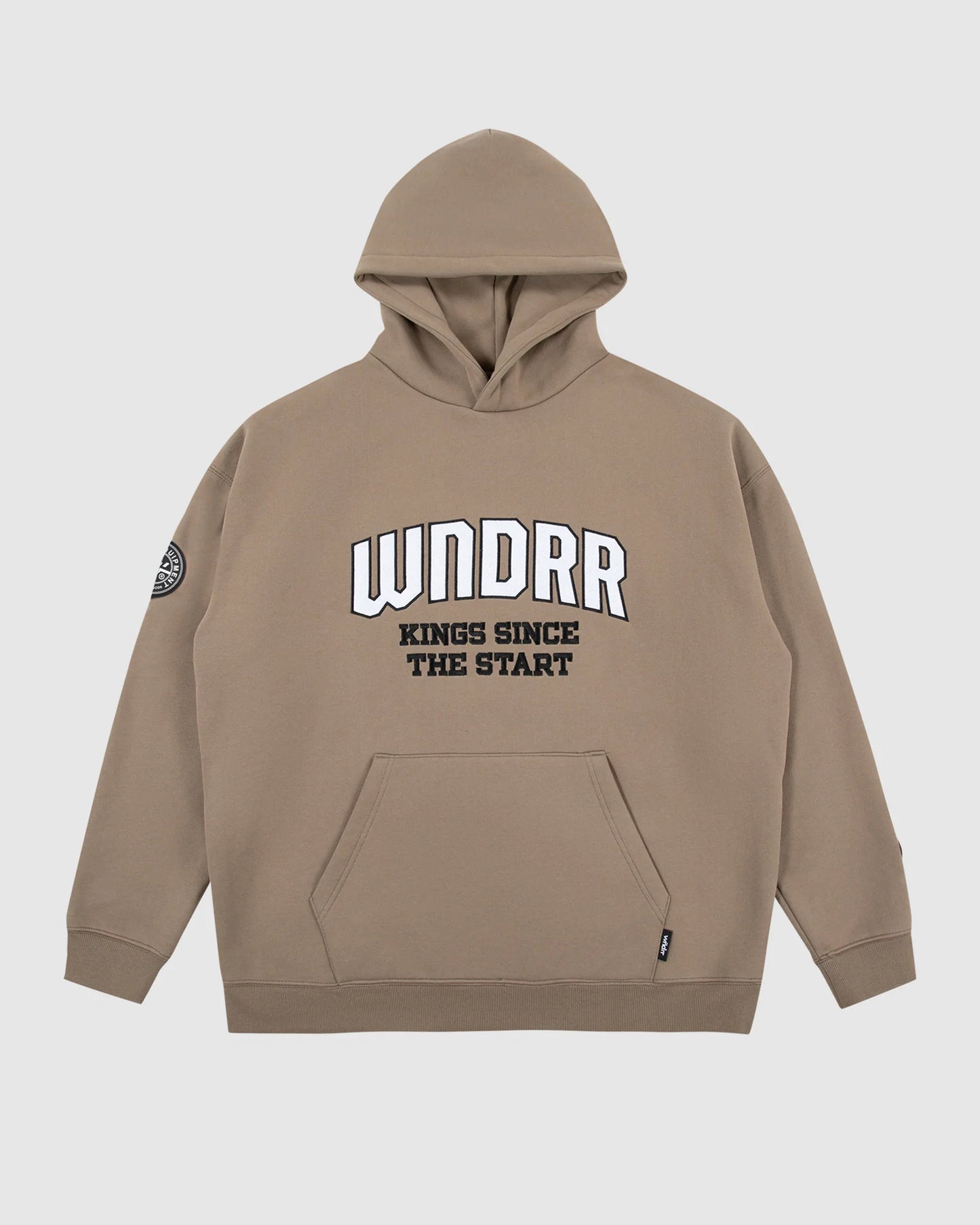 WNDRR Unrivalled Mens Hoodie - Taupe