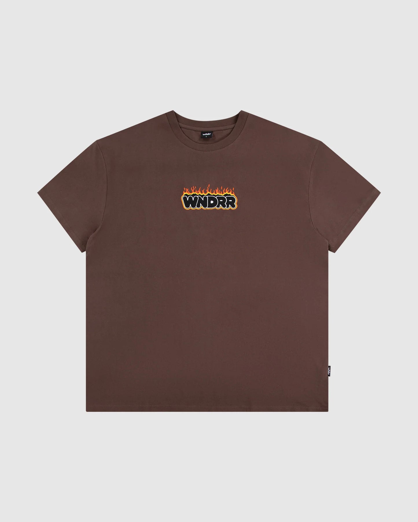 WNDRR Flint Box Fit Mens Tee - Brown