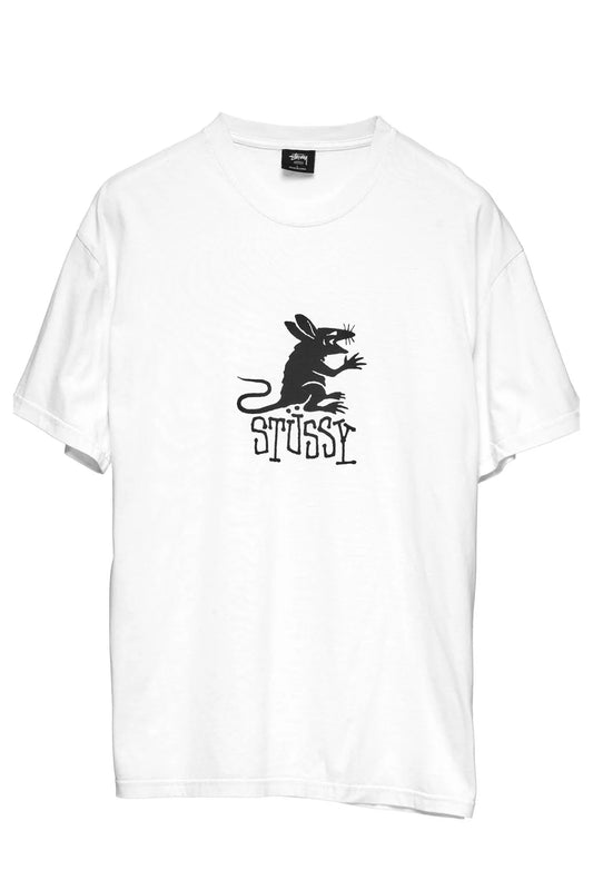 STUSSY Rat 50-50 Pigment SS Mens Tee - White