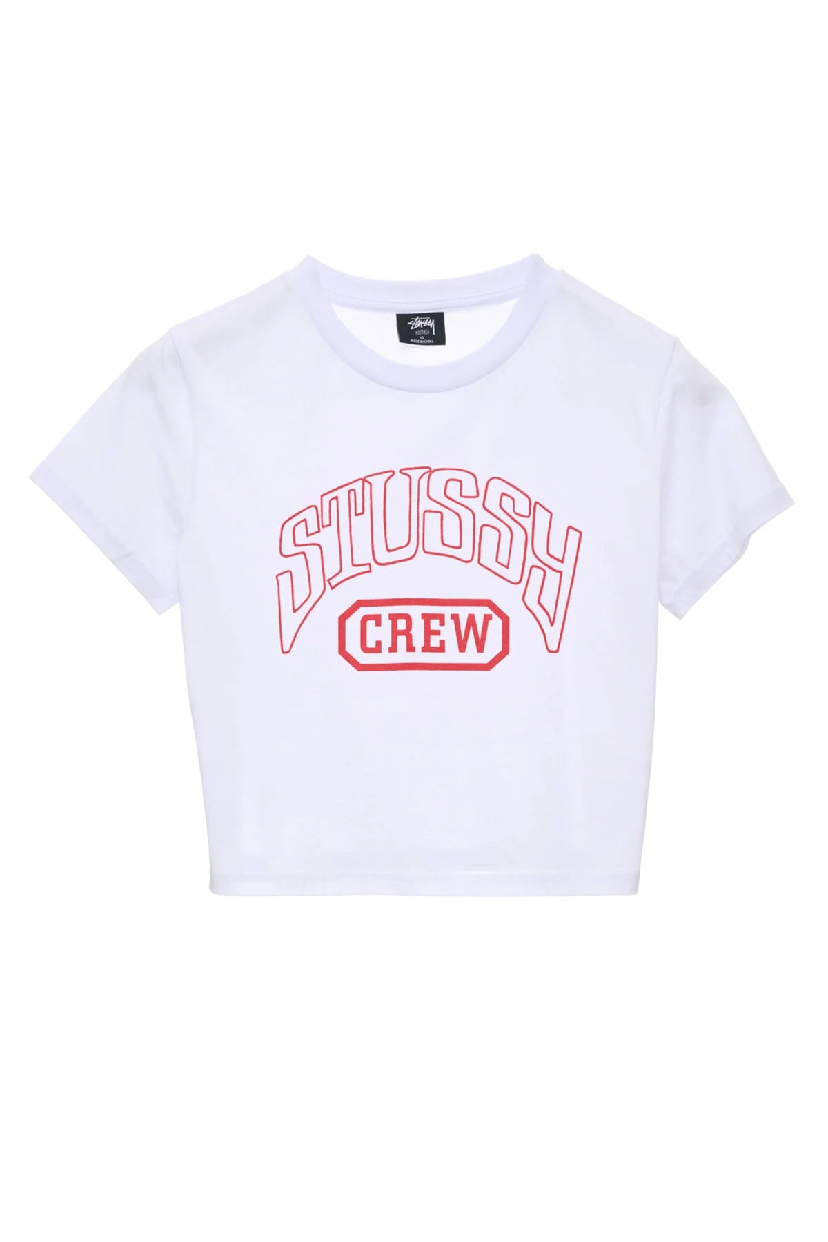 STUSSY Crew Slim Womens Tee - White